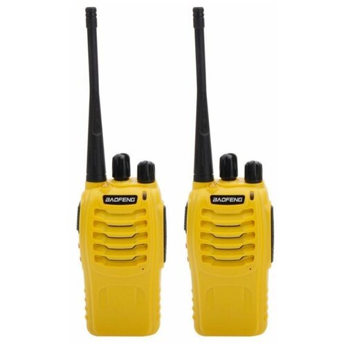 Комплект радиостанций Baofeng BF-888S пара жёлтые (2шт)