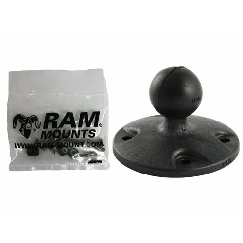 RAP-B-202-G1U RAM композитная круглая пластина с шаром и крепежом для Garmin GPSMAP и др.