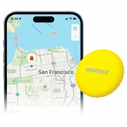 GPS трекер для отслеживания Momax PINTAG Find my Tracker - Yellow