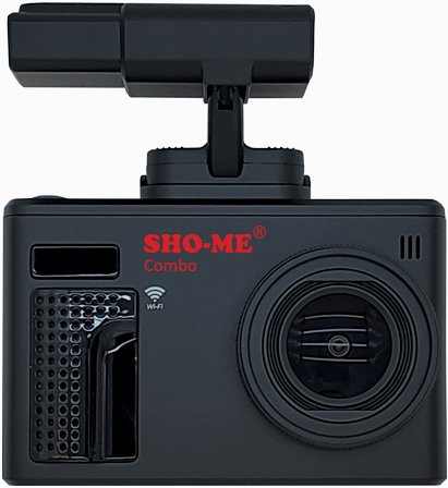 Видеорегистратор Sho-me COMBO NOTE WIFI DUO с радар-детектором, 1920*1080, IPS 2.4', 135 °, microSD, черный